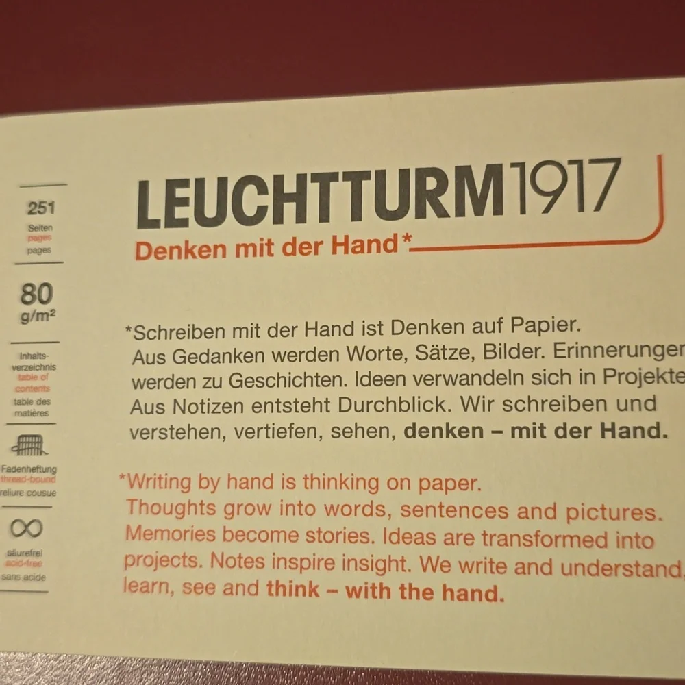 ❤️BUY 5 GET 3 FREE Leuchtturm1917 Dotted Notebook Medium (A5), Retail $25.50US